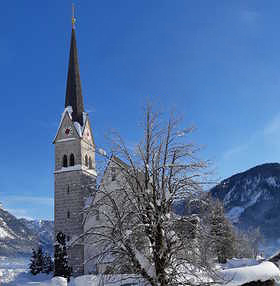 Pfarrkirche Gosau im Winter