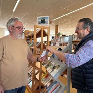 Dankeschön an Jean-Pierre Sageder, Leiter der Bibliothek Hagenberg