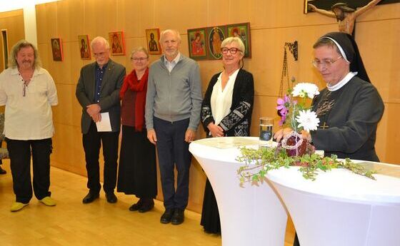 Projektgruppe (v. l.): Heinz Marischler, Dr. Christoph Baumgartiner, Maga Monika Maderthaner-Lichtenwagner, Dr. Erich Ortner, Anna Poscher und Sr. Maria Dolores Scherrer