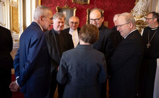 Austausch mit Bundespräsident Alexander Van der Bellen und seiner Frau Doris Schmidauer
