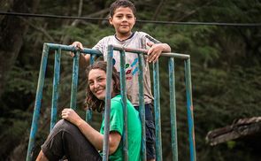 Die 26-jährige Maria Hanzal arbeitete 2017 als ehrenamtliche Ergotherapeutin in einem Kinderdorf in Honduras 