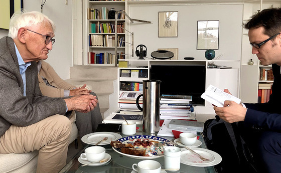 Martin Dürnberger (r.) und Jürgen Habermas