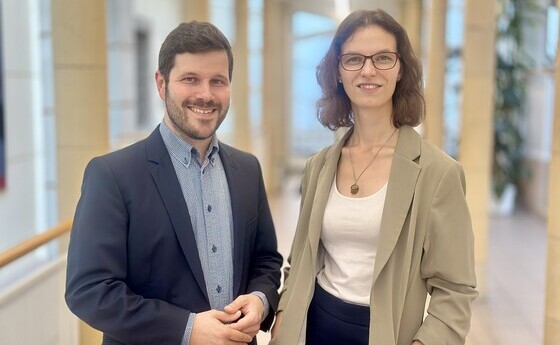 Univ.-Prof. Dr. Michael Pfister und Univ.-Prof.in Dr.in Isabella Bruckner