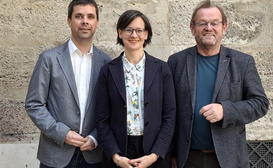 V. l.: Vizepräsident Thomas Immervoll, Vizepräsidentin Katharina Renner und Präsident Ferdinand Kaineder