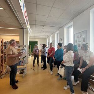 Zu Besuch in der Bibliothek Hagenberg